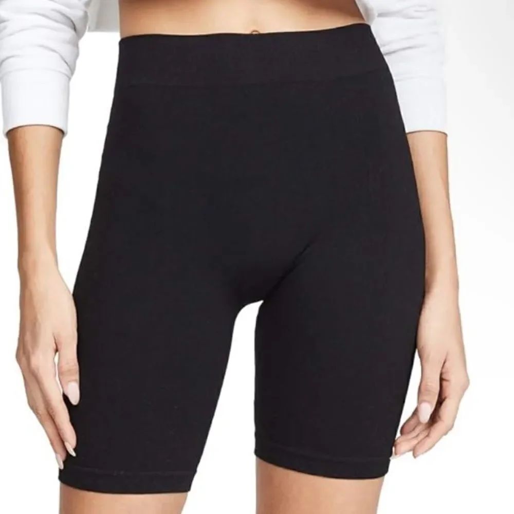 Free People NWT Seamless Biker Shorts in Black Size M/L